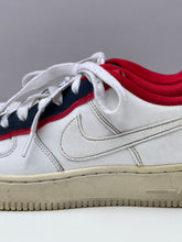Load image into Gallery viewer, Nike Air Force 1 DBL White Red Obsidian Low Sneakers