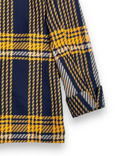 Load image into Gallery viewer, Valentino yellow and navy tartan check skirt suit set
