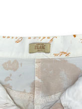 Load image into Gallery viewer, La Classe world map orange and beige denim skirt