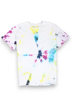 Load image into Gallery viewer, White grunge splatter tie-dye T-shirt
