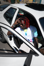 Load image into Gallery viewer, White grunge splatter tie-dye T-shirt