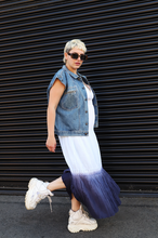 Load image into Gallery viewer, Maxi white tie-dye gradient summer dress