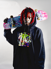 Load image into Gallery viewer, Goldsmith Vintage X Rough Trade black oversized hoody