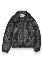 Load image into Gallery viewer, Schott black '80s leather jacket