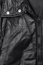 Load image into Gallery viewer, Schott black '80s leather jacket