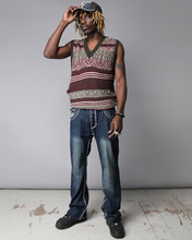 Load image into Gallery viewer, Dark blue y2k skater embellished jeans