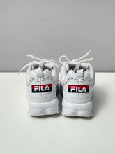 Load image into Gallery viewer, Fila White Disruptor Platform Sneakers