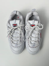 Load image into Gallery viewer, Fila White Disruptor Platform Sneakers