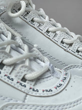Load image into Gallery viewer, Fila White Disruptor Platform Sneakers