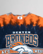 Load image into Gallery viewer, NFL Denver Broncos Orange/Blue Tie-dye Short Sleeve Shirt