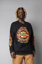 Load image into Gallery viewer, Harley Davidson Red Light District logo black sweatshirt