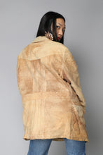 Load image into Gallery viewer, Light brown '90s patchwork suede jacket