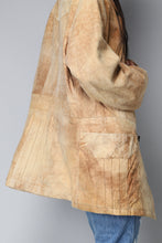 Load image into Gallery viewer, Light brown '90s patchwork suede jacket