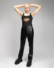 Load image into Gallery viewer, Harley Davidson spellout black vest top