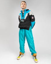 Load image into Gallery viewer, Turquoise blue casual fit high-waisted ski-bottoms