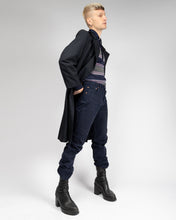 Load image into Gallery viewer, Navy blue levi 501 straight leg jeans