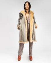 Load image into Gallery viewer, Faux Fur Lined Denim Coat
