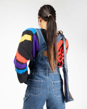 Load image into Gallery viewer, DKNY blue denim logo strap dungarees