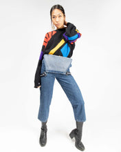 Load image into Gallery viewer, DKNY blue denim logo strap dungarees
