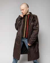 Load image into Gallery viewer, Emporio Armani brown multi pocket high neck long coat