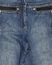 Load image into Gallery viewer, Roberto Cavalli y2k patchwork crop jeans