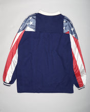 Load image into Gallery viewer, Long sleeved USA flag Fila polo shirt