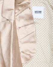 Load image into Gallery viewer, Moschino gold ruffled collar shimmer blazer