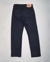 Load image into Gallery viewer, Navy blue levi 501 straight leg jeans
