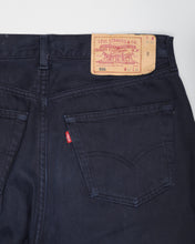 Load image into Gallery viewer, Navy blue levi 501 straight leg jeans
