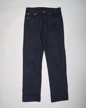 Load image into Gallery viewer, Navy blue levi 501 straight leg jeans
