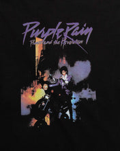 Load image into Gallery viewer, Black prince purple rain oversized fit short sleeves t-shirt