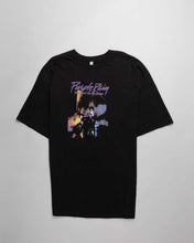 Load image into Gallery viewer, Black prince purple rain oversized fit short sleeves t-shirt