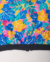 Load image into Gallery viewer, Multicolour floral print '80s Lightweight Bomber Jacket