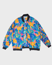 Load image into Gallery viewer, Multicolour floral print '80s Lightweight Bomber Jacket
