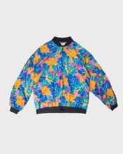 Load image into Gallery viewer, Multicolour floral print '80s Lightweight Bomber Jacket