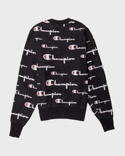 Load image into Gallery viewer, Y2k Authentic Champion Black Crew Neck Sweatshirt
