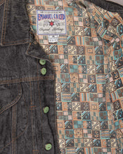 Load image into Gallery viewer, Grey denim long sleeved quilted regular fit jacket