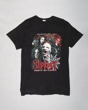 Load image into Gallery viewer, Black short sleeved casual fit Slipknot tour t-shirt