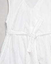 Load image into Gallery viewer, White long lace detail sleeveless prairie dress