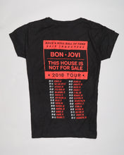Load image into Gallery viewer, Black short sleeved Bon Jovi 2018 Tour T-shirt