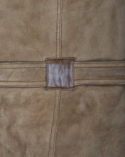 Load image into Gallery viewer, Brown oversized double breasted sheepskin coat