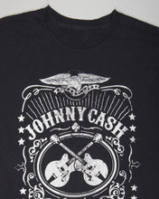Load image into Gallery viewer, Black Johnny Cash regular fit short sleeve t-shirt