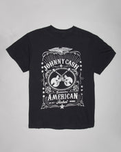 Load image into Gallery viewer, Black Johnny Cash regular fit short sleeve t-shirt
