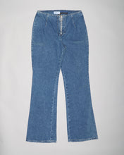 Load image into Gallery viewer, Express Bleus blue high waisted flared jeans