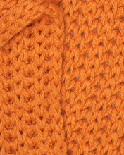 Load image into Gallery viewer, Rust orange long chunky knit scarf
