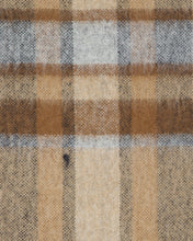 Load image into Gallery viewer, LANIFICIO DEL PERU BROWN CHECKED WOOL SCARF
