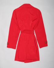 Load image into Gallery viewer, London Fog red belted trench coat
