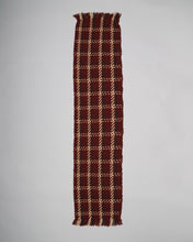 Load image into Gallery viewer, BURGUNDY CHECKED SCARF