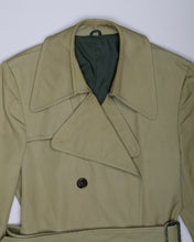 Load image into Gallery viewer, Olive belted '70s trench coat