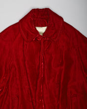 Load image into Gallery viewer, Red Velvet loose fit long sleeved coat
